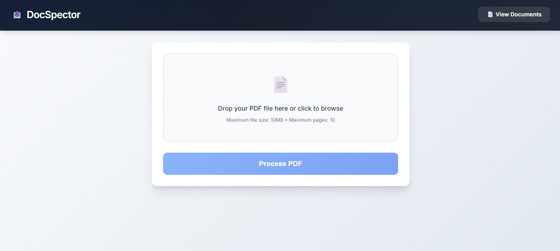 Upload PDF